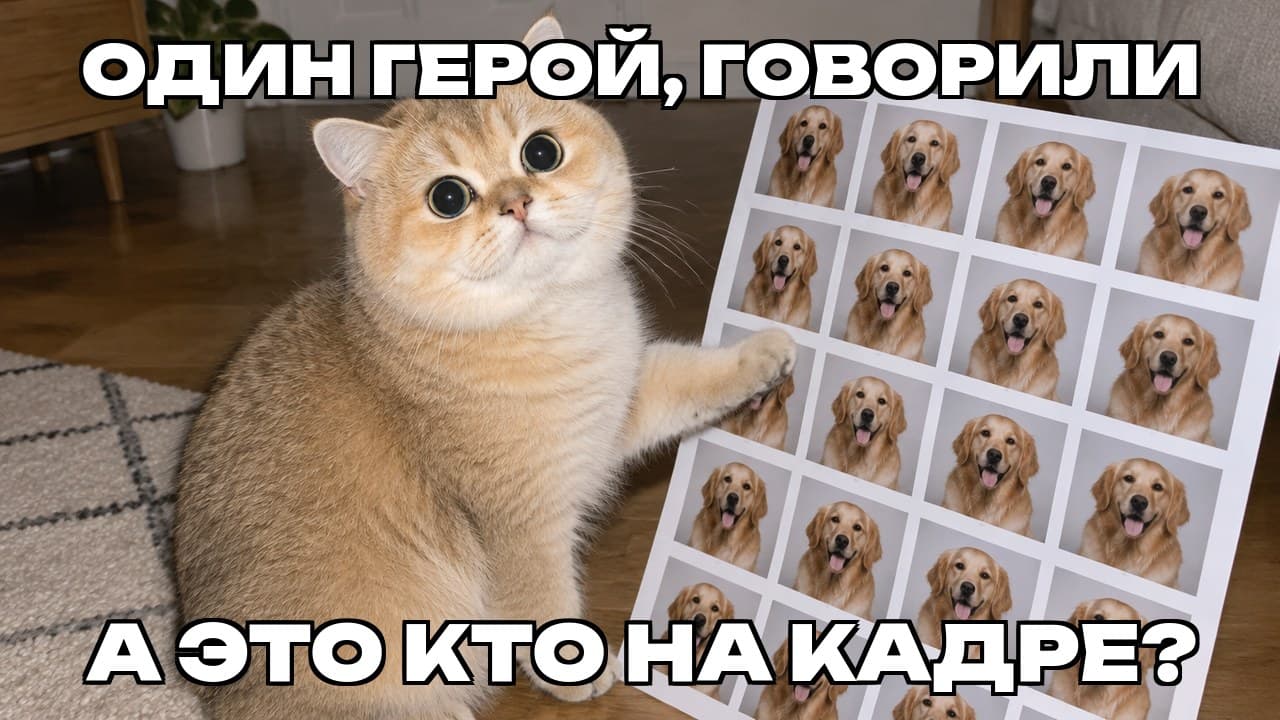 Мем: Один герой, говорили / А это кто на кадре?