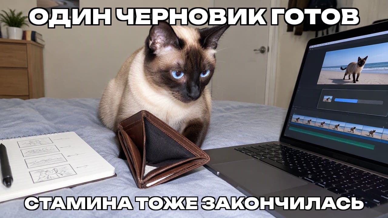 Мем: Один черновик готов / Стамина тоже закончилась