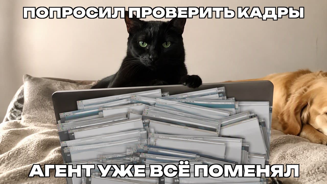 Мем: Попросил проверить кадры / Агент уже всё поменял