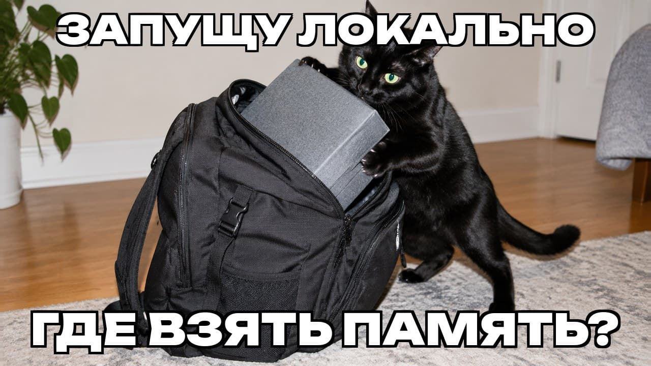 Мем: Запущу локально / Где взять память?