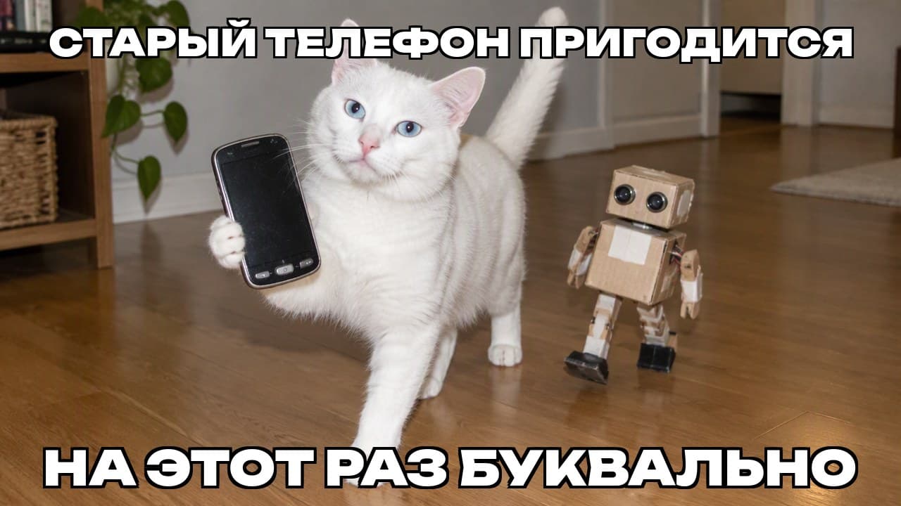 Мем: Старый телефон пригодится / На этот раз буквально