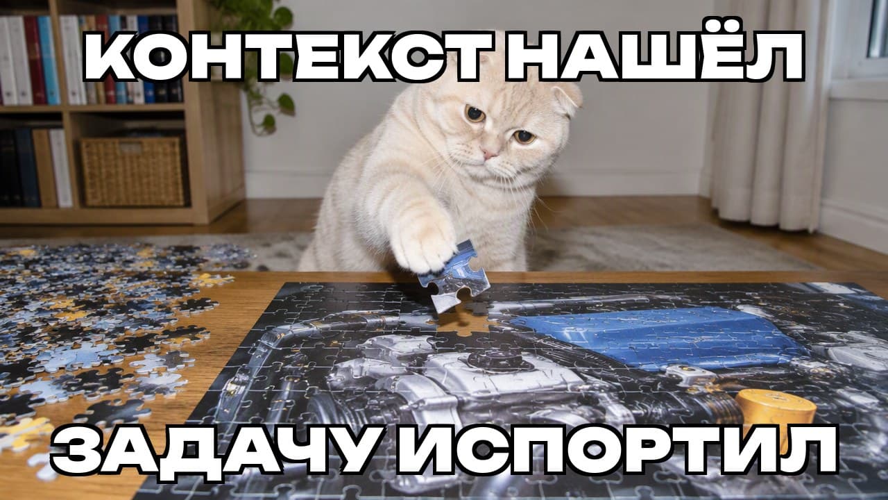 Мем: Контекст нашёл / Задачу испортил