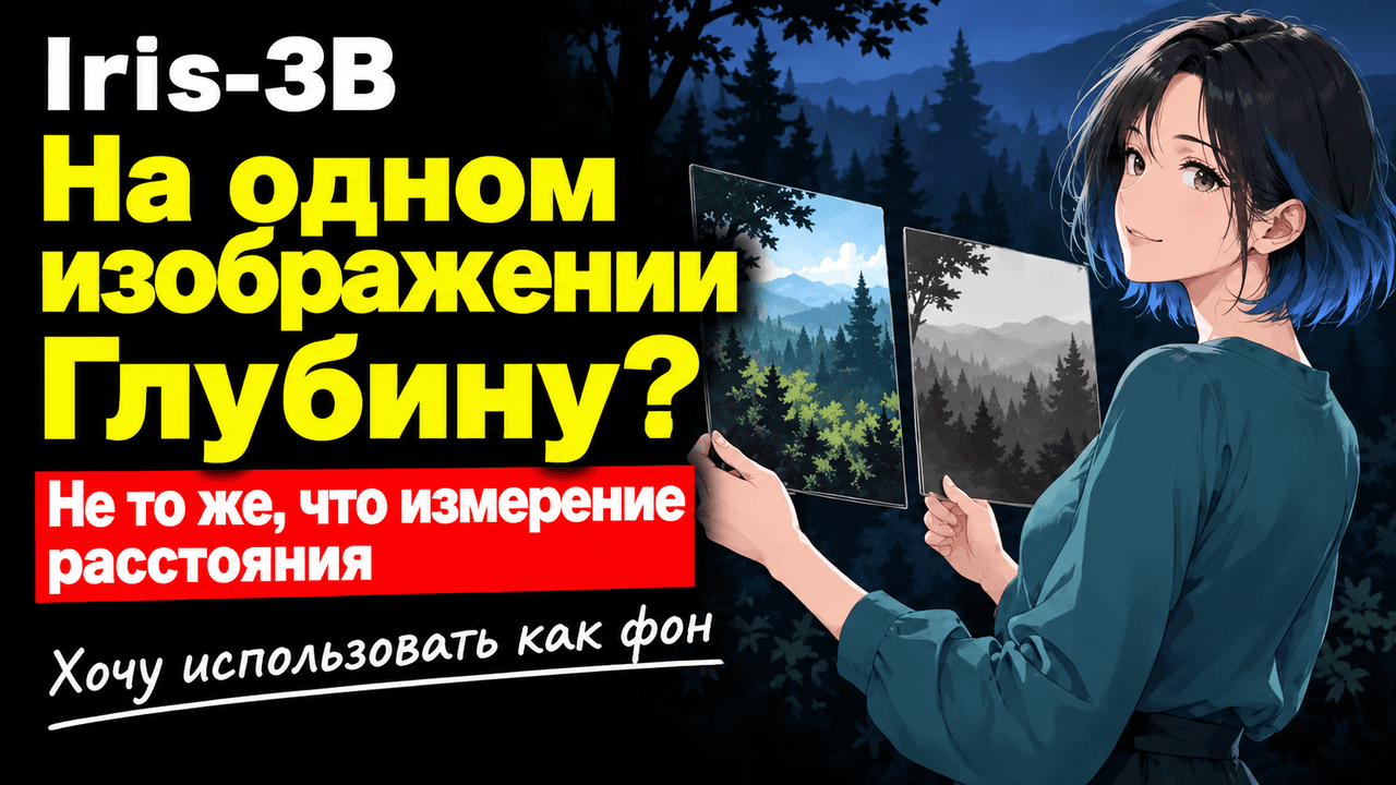 Iris-3B оценивает глубину по изображениям до 1024 пикселей