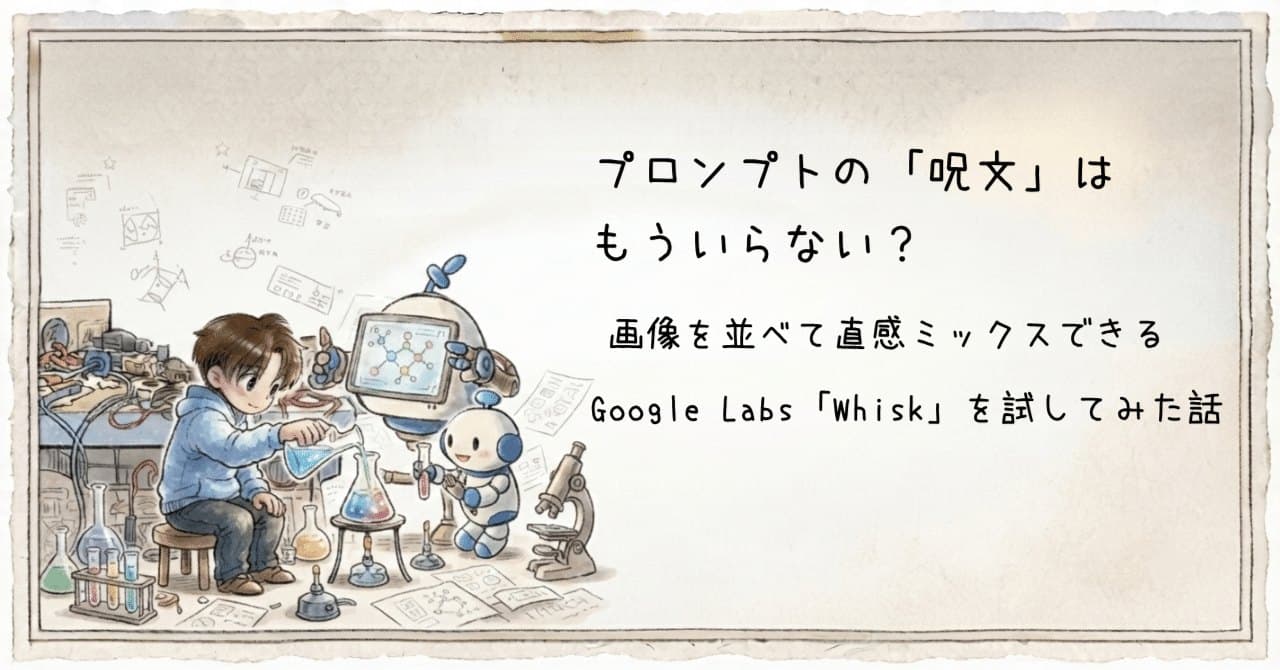 Google Whisk создает сцену из двух изображений по короткой инструкции