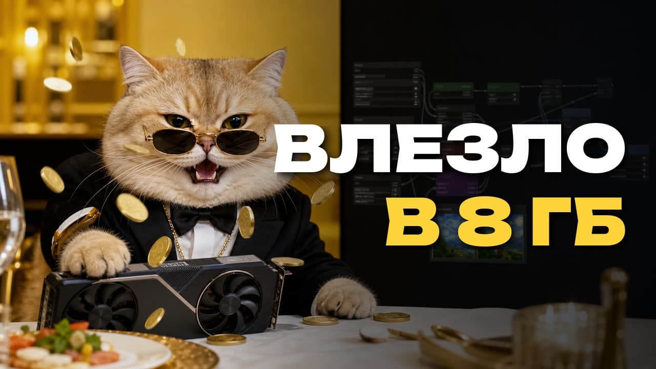 3 приёма для Wan 2.2 в ComfyUI: как запускать видео на GPU с 8 ГБ VRAM