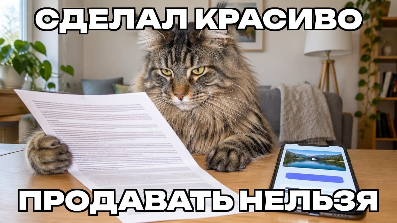 Мем: Сделал красиво / Продавать нельзя