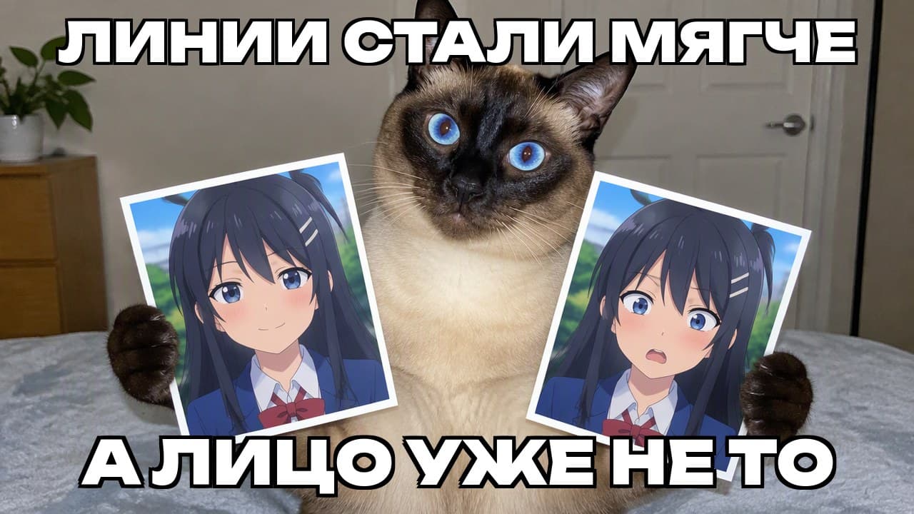 Мем: Линии стали мягче / А лицо уже не то
