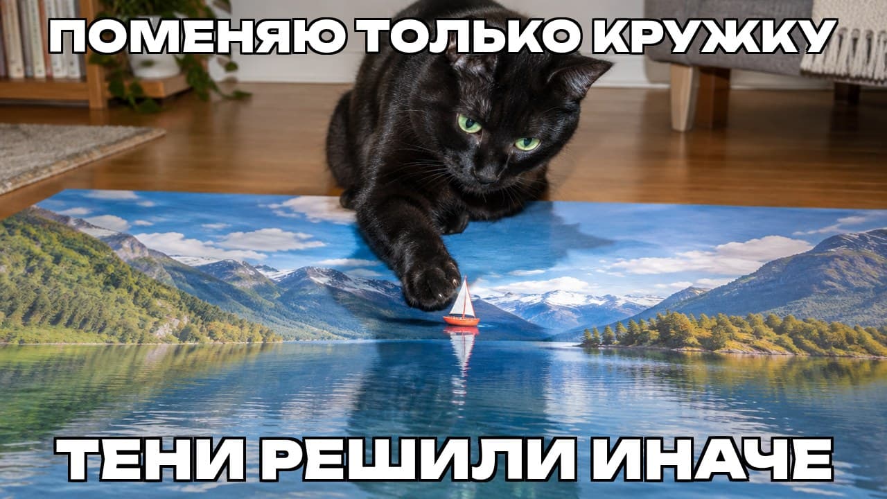 Мем: Поменяю только кружку / Тени решили иначе