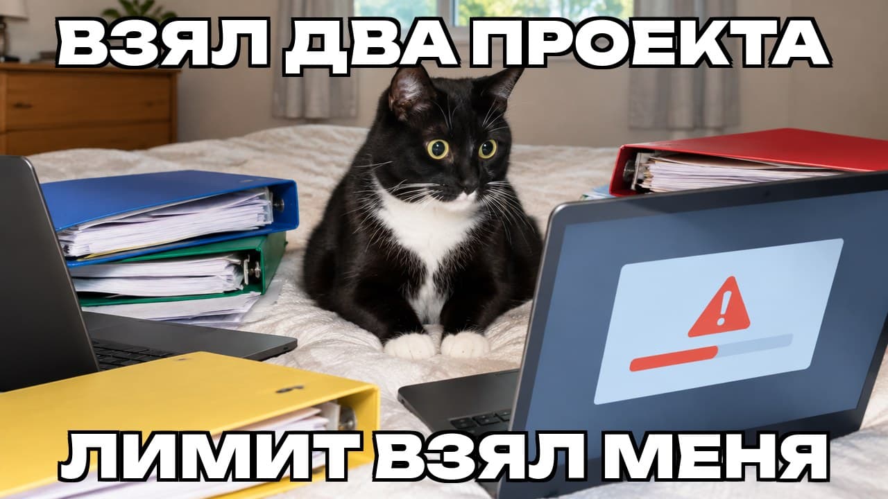 Мем: Взял два проекта / Лимит взял меня