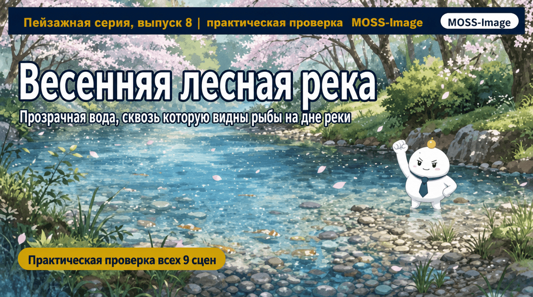 MOSS-Image показала прозрачное дно в сценах весенней реки
