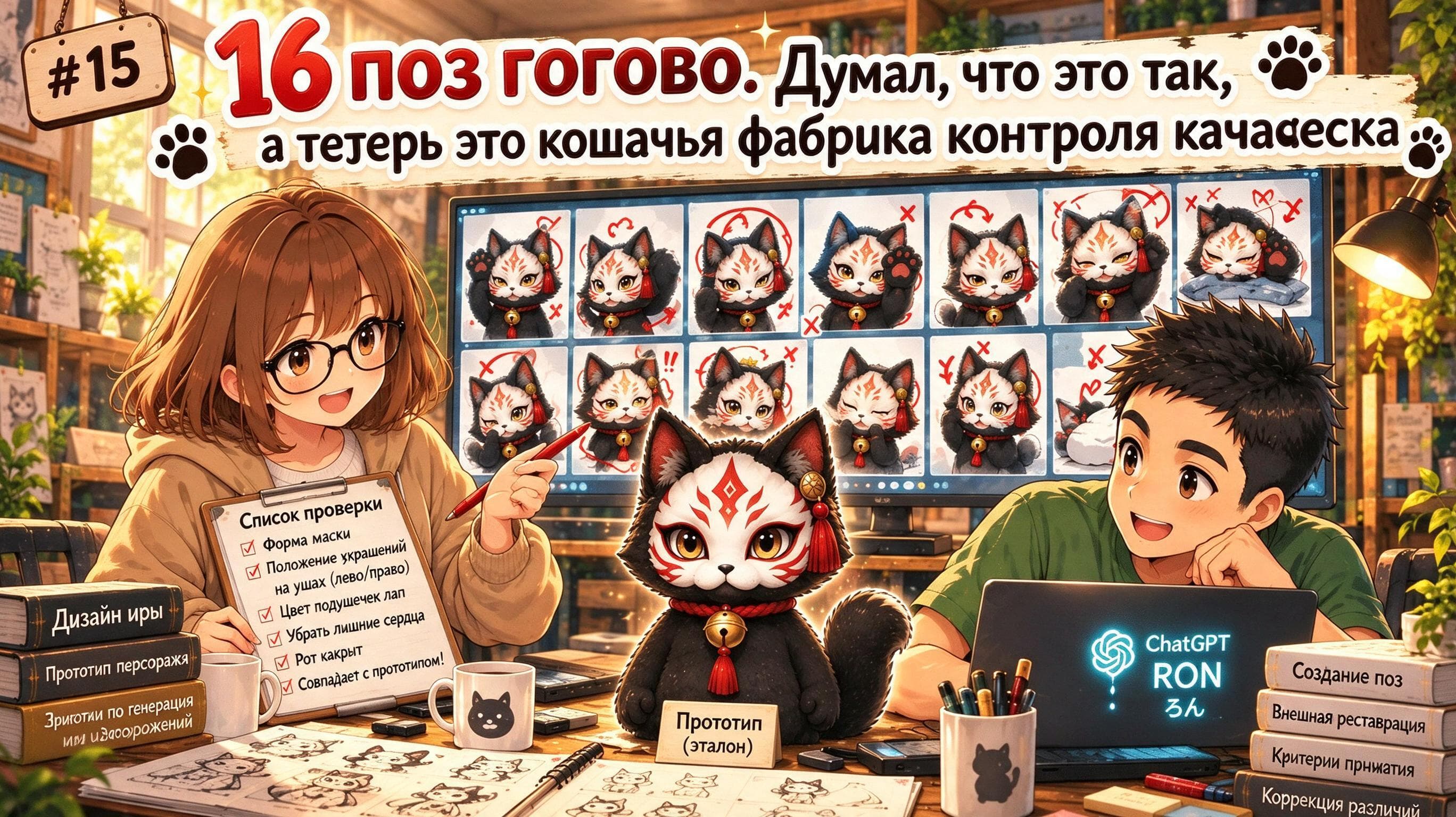 Кот прошёл 16 проверок