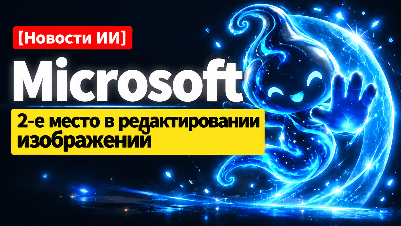 MAI Image 2.7 заняла 2-е место в рейтинге ИИ-редакторов