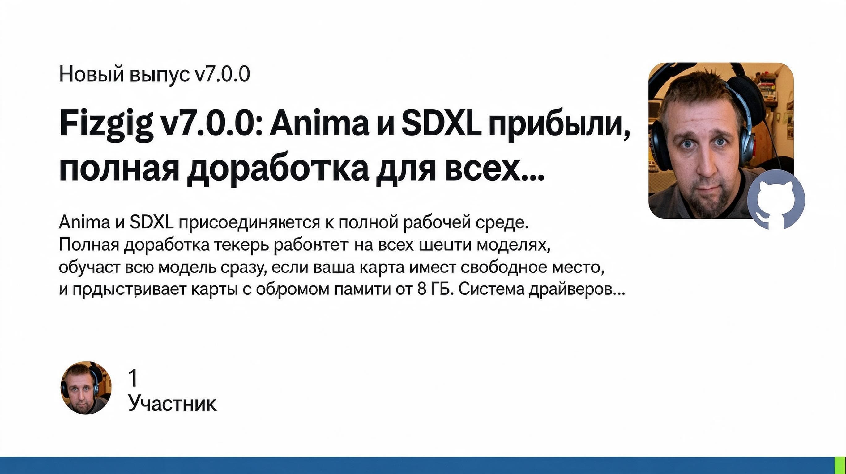 Fizgig 7 открыл модели