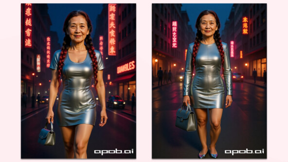 Генерация по шаблону Metallic Style. Источник: app.apob.ai
