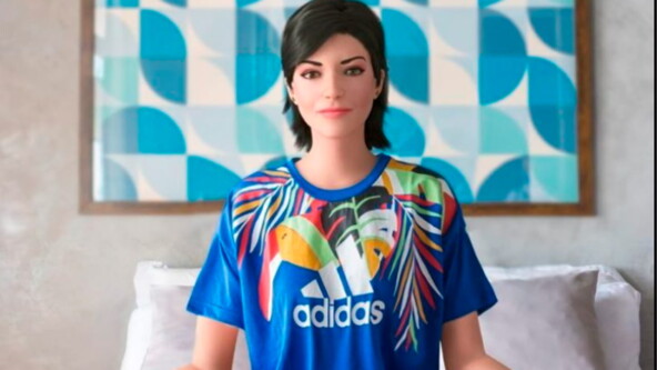 Рекламная кампания Adidas, в которой участвовала Лу ду Магалу. Источник: Divulgação/Magazine Luiza