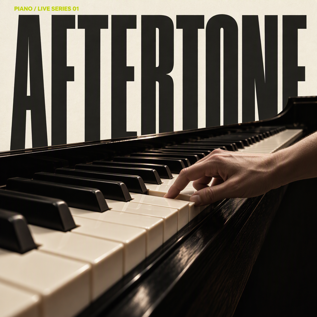 Пример: Постер концерта фортепианной серии AFTERTONE