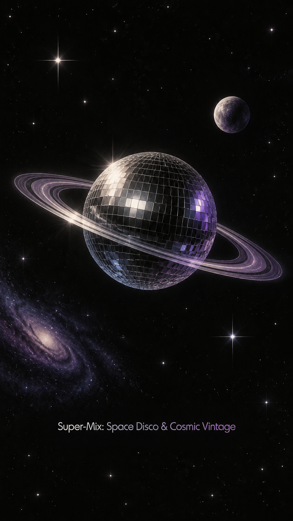 Пример: Ретро-футуристический постер space disco
