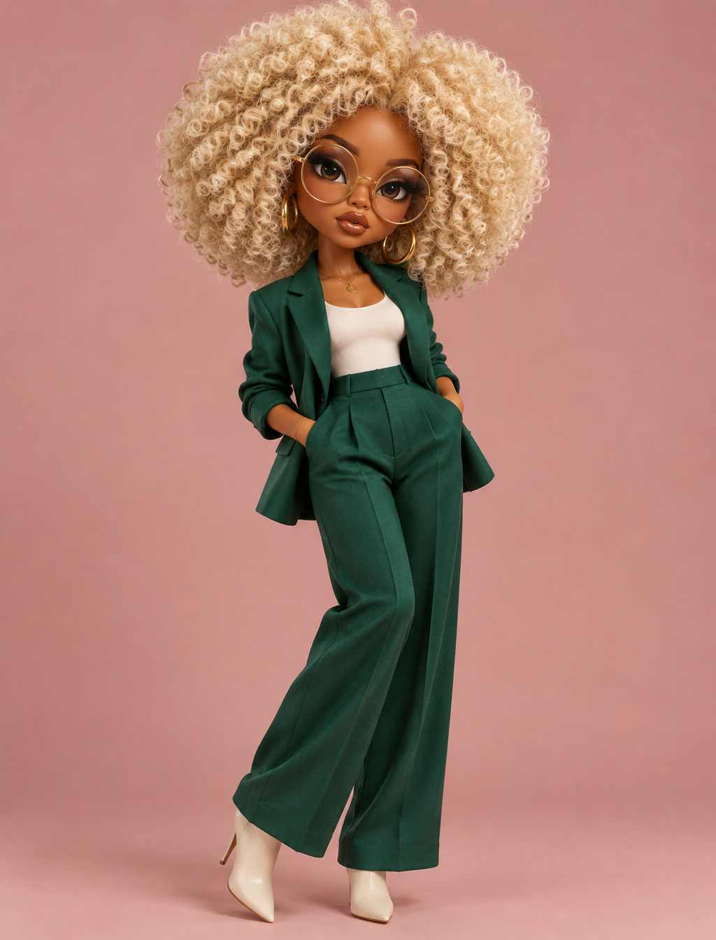 Пример: Стилизованный 3D-портрет куклы Bratz